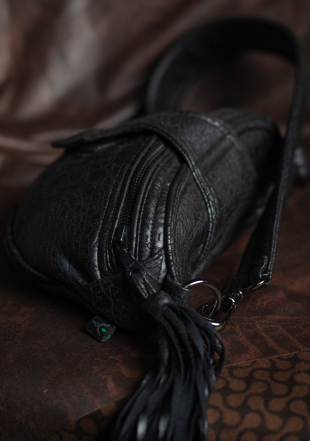 Hand Bag / Fake Leather - BLAK CROCODILE